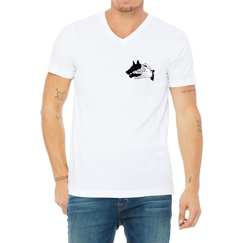 Ten Shadows Sign Shikigami Divine Dog Hand Sign Dog Kon 1 V-Neck Tee by MarkDesharnais | Artistshot