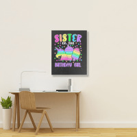 Limited Edition Let's Pop-it Sister Of The Birthday Girl Pop-it Portrait Canvas Print | Artistshot