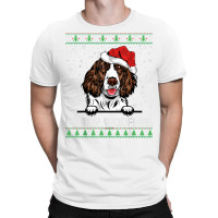 Merry Woofmas English Springer Spaniel Christmas Dog Lovers T Shirt T-shirt | Artistshot