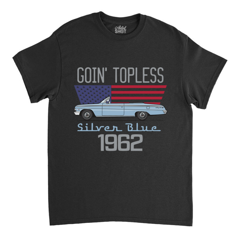 Topless Silver Blue Classic T-shirt | Artistshot