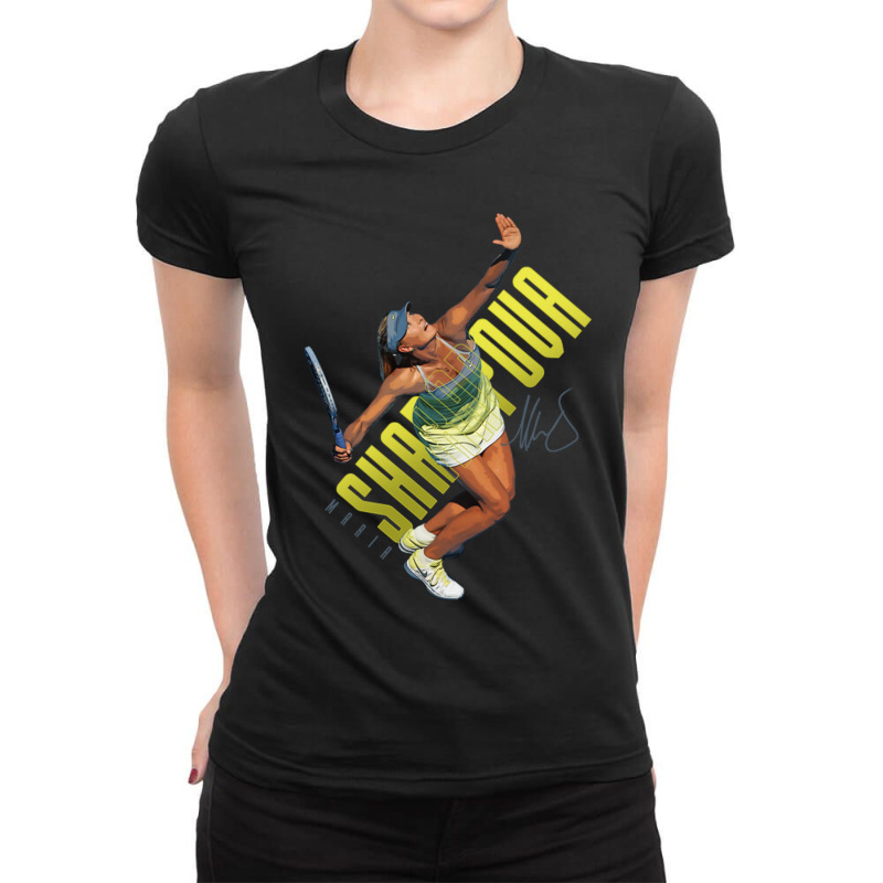 Maria Sharapova Ladies Fitted T-Shirt by punimsalufu | Artistshot