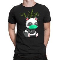 Hot Trend Cute Panda Sitting And Wearing Mask T-shirt | Artistshot