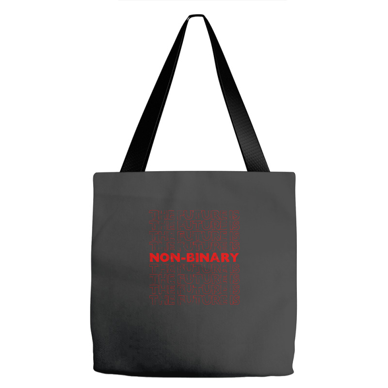 The Future Is Non Binary Gender Identity Genderqueer Tote Bags | Artistshot