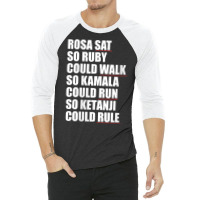 Womens Rosa Sat Ruby Walk Kamala Run So Ketanji Could Rule Kbj Meme V 3/4 Sleeve Shirt | Artistshot