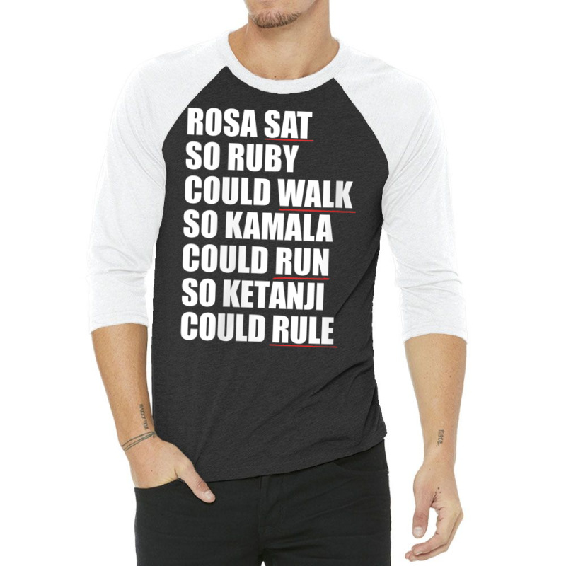 Womens Rosa Sat Ruby Walk Kamala Run So Ketanji Could Rule Kbj Meme V 3/4 Sleeve Shirt | Artistshot