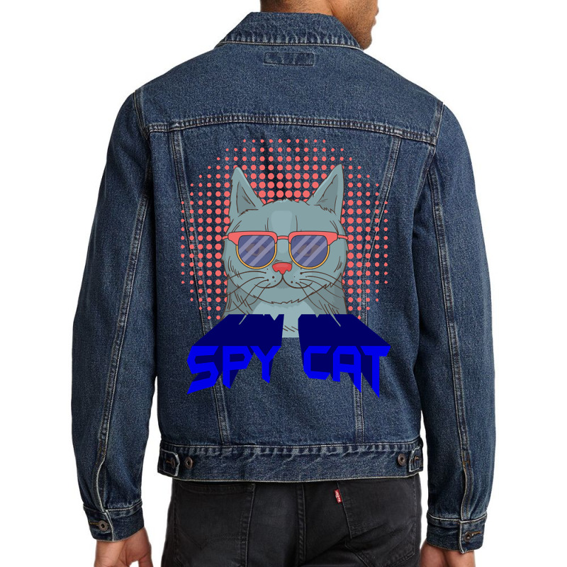 Limited Edition Spy Cat Men Denim Jacket by Pannell Quintero | Artistshot