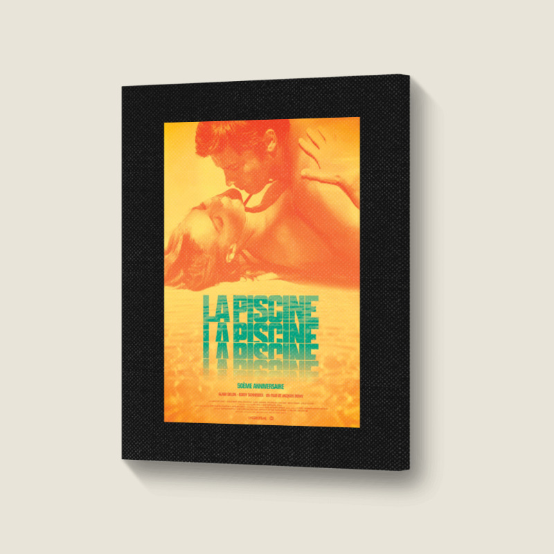 La Piscine Movie Portrait Canvas Print | Artistshot