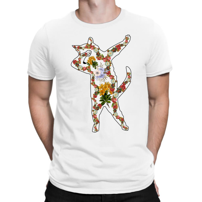 Cat In Lotus Tattoo Dabbing T-shirt | Artistshot