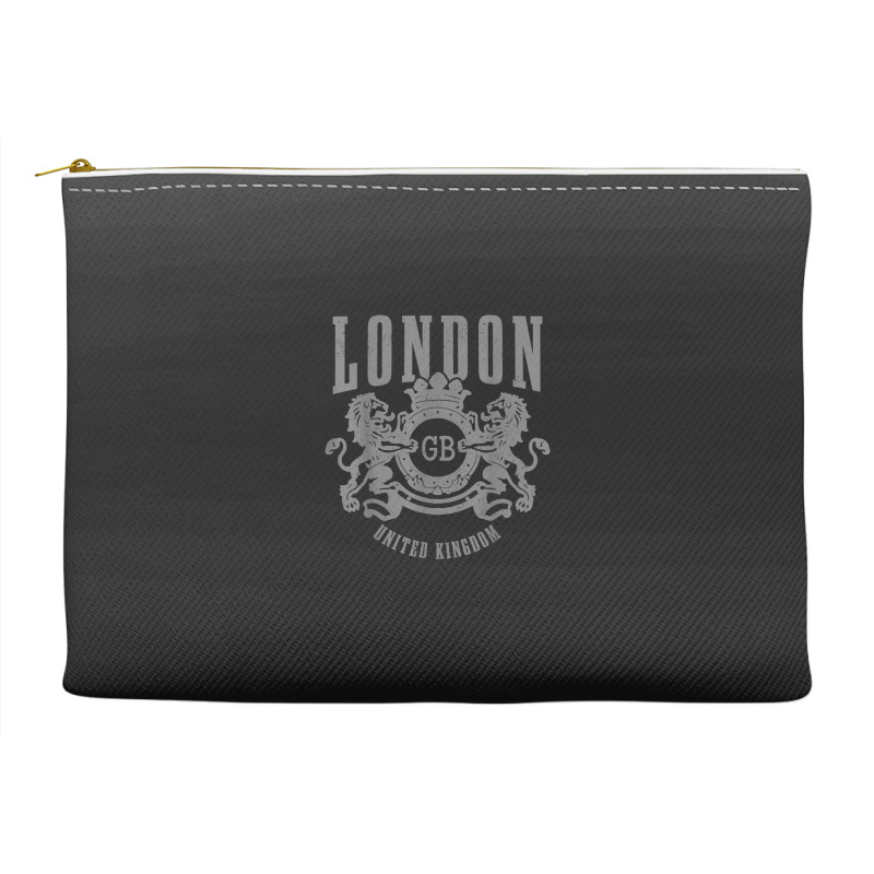 London Uk Vintage Gb England Great Britain United Kingdom Accessory Pouches | Artistshot