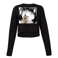 Girl Licking Ice Cream Cropped Sweater | Artistshot