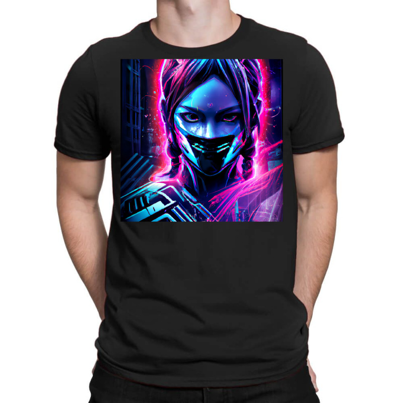 Fille Cyberpunk Fonds Dcran Cyberpunk 4k Oeuvre Cyberpunk Art Conceptu T-shirt | Artistshot