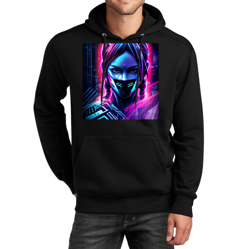 Fille Cyberpunk Fonds Dcran Cyberpunk 4k Oeuvre Cyberpunk Art Conceptu Unisex Hoodie | Artistshot