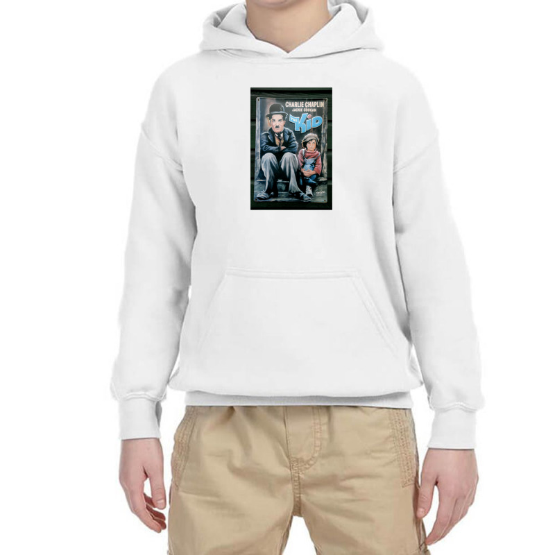 Charlie Chaplin The Kid Film Poster Youth Hoodie by DebraAnnKnapp | Artistshot