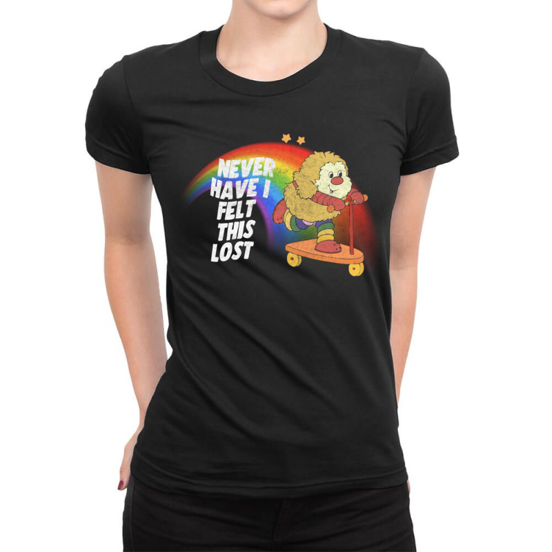 Never Have I Felt This Lost Retro 80s Style Vintage Look Nihilism Desi Ladies Fitted T-Shirt by JemmaLyna | Artistshot