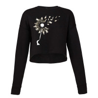 Trending Dandelion Flower Antarctica Animal Funny Penguin Cropped Sweater | Artistshot