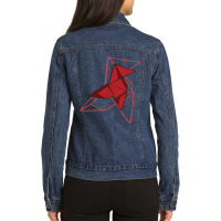 Trending Money Heist - Origami Bird Ladies Denim Jacket | Artistshot