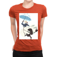 Violet Evergarden Parasol Minimalist Art Poster Ladies Fitted T-shirt | Artistshot