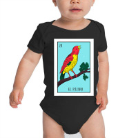 El Pajaro Lottery Card Gift The Bird Card Mexican Lottery Baby Bodysuit | Artistshot