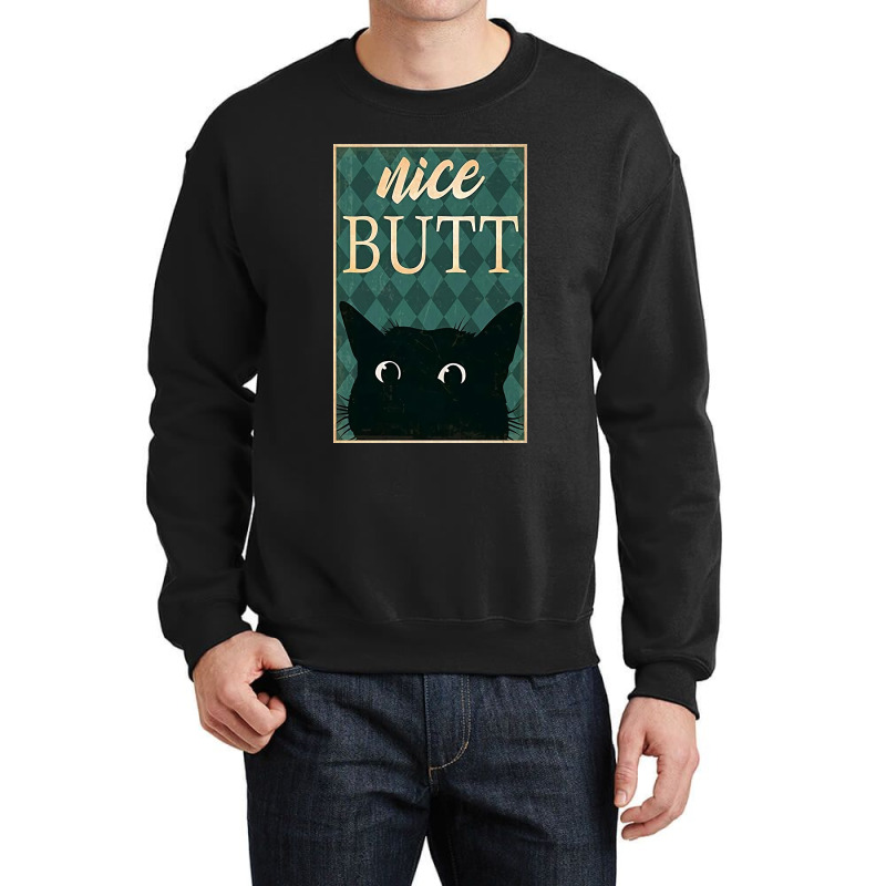 Nice Cat Crewneck Sweatshirt by Woljo | Artistshot