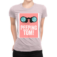 Cinema Obscura Series   Back To The Future   Peeping Tom Ladies Fitted T-shirt | Artistshot