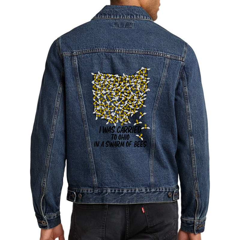 I Was Carried To Ohio In A Swarm Of Bees For Light Men Denim Jacket | Artistshot