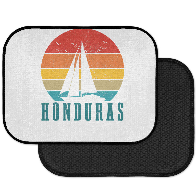 Honduras Vintage Sailing Boat Sailor Souvenir Rear Car Mat | Artistshot