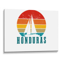 Honduras Vintage Sailing Boat Sailor Souvenir Metal Print Horizontal | Artistshot