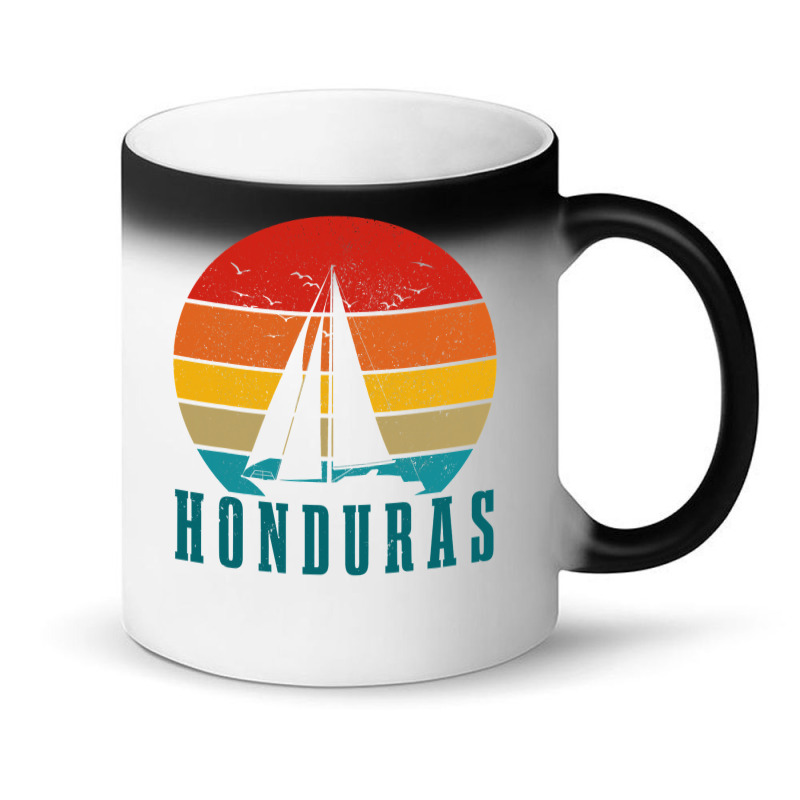 Honduras Vintage Sailing Boat Sailor Souvenir Magic Mug | Artistshot