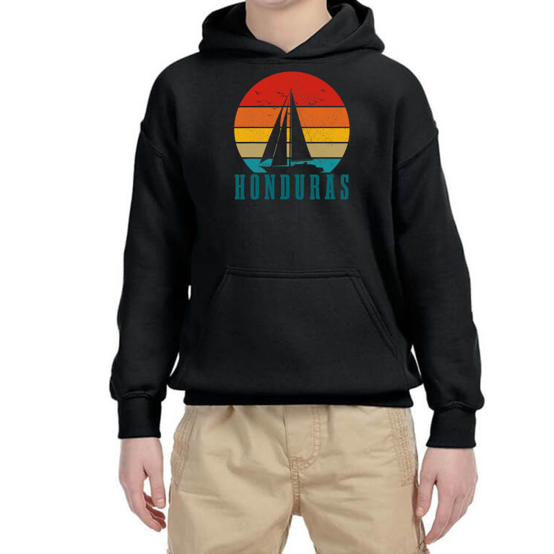 Honduras Vintage Sailing Boat Sailor Souvenir Youth Hoodie | Artistshot