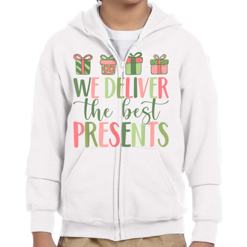 We Deliver The Best Present Labor Delivery Nurse Christmas T Shirt Youth Zipper Hoodie by vietnammmm | Artistshot