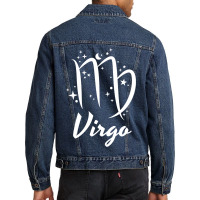 Virgo Season Zodiac Horoscope Birthday Stars Moon Men Women Men Denim Jacket | Artistshot