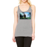 Aesthetics Moving Castle In Forest Racerback Tank | Artistshot