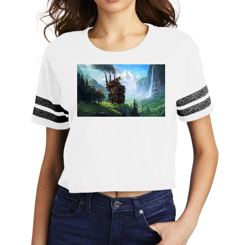 Aesthetics Moving Castle In Forest Scorecard Crop Tee by jesusroger | Artistshot