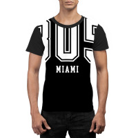 305 Miami Fl Arched Athletic Design T Shirt Graphic T-shirt | Artistshot