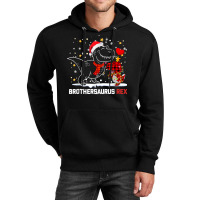 Brothersaurus Brother Dinosaur Christmas Pajamas Trex Family T Shirt Unisex Hoodie | Artistshot