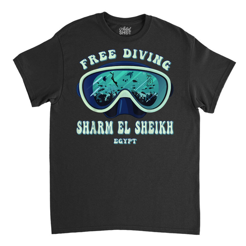 Free Diving, Sharm El Sheikh Egypt Underwater Divers Mask T Shirt Classic T-shirt by deemerx8lmshare | Artistshot