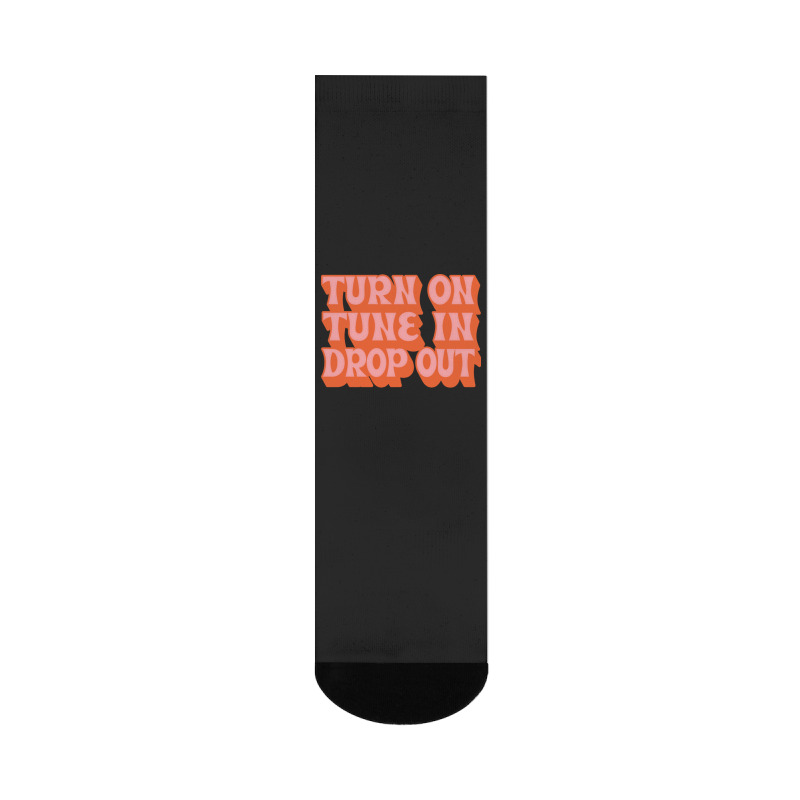 Timothy Leary Turn On Tune In Drop Out Crew Socks | Artistshot