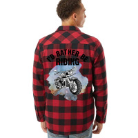 I'd Rather Be Riding For Light Flannel Shirt | Artistshot