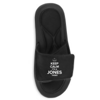 Keep Calm Jones Thing Funny Matching Family Humor T Shirt Slide Sandal | Artistshot