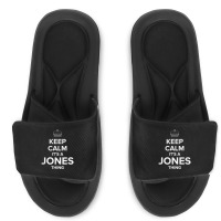 Keep Calm Jones Thing Funny Matching Family Humor T Shirt Slide Sandal | Artistshot