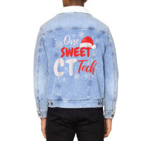 One Sweet Ct Tech, Christmas Computed Tomography T Shirt Unisex Sherpa-lined Denim Jacket | Artistshot