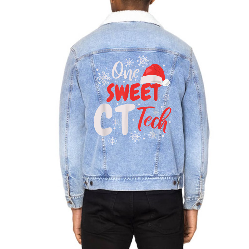 One Sweet Ct Tech, Christmas Computed Tomography T Shirt Unisex Sherpa-lined Denim Jacket | Artistshot