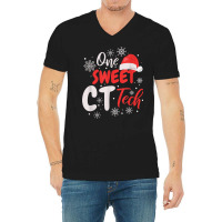 One Sweet Ct Tech, Christmas Computed Tomography T Shirt V-neck Tee | Artistshot