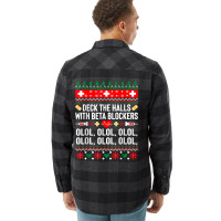 Deck The Halls With Beta Blockers Nurse Christmas Ugly Xmas Flannel Shirt | Artistshot