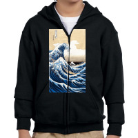 Grande Onda De Kanagawa Youth Zipper Hoodie | Artistshot