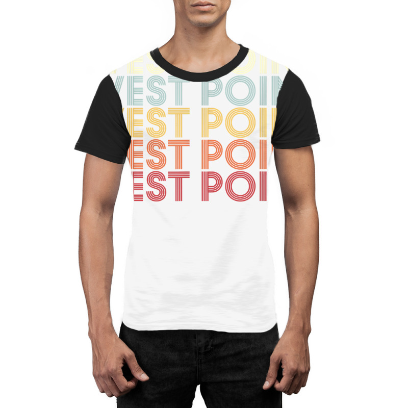 West Point Utah West Point Ut Retro Vintage Text T Shirt Graphic T-shirt | Artistshot