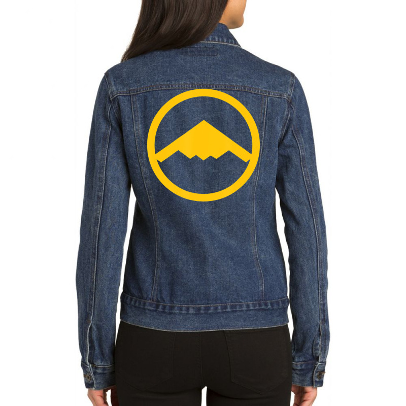 Trending B-2 Stealth Bomber (yellow) Air Force Military Jet Ladies Denim Jacket by quanghuydinh1 | Artistshot