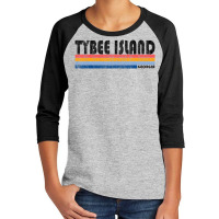 Vintage Retro 70s 80s Tybee Island Ga Youth 3/4 Sleeve | Artistshot