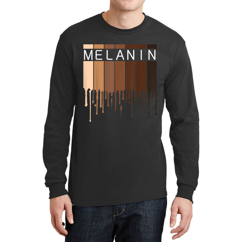 Melanin Pride Black History Month Drippin Melanin Long Sleeve Shirts | Artistshot