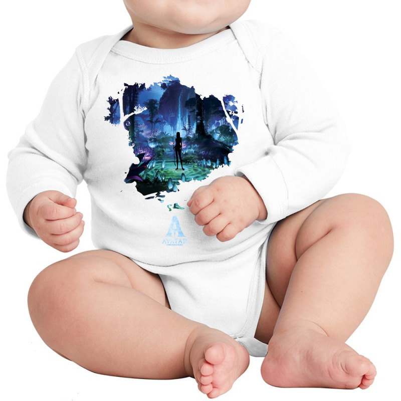 Avatar Pandora At Night Movie Poster Pullover Hoodie Long Sleeve Baby Bodysuit | Artistshot